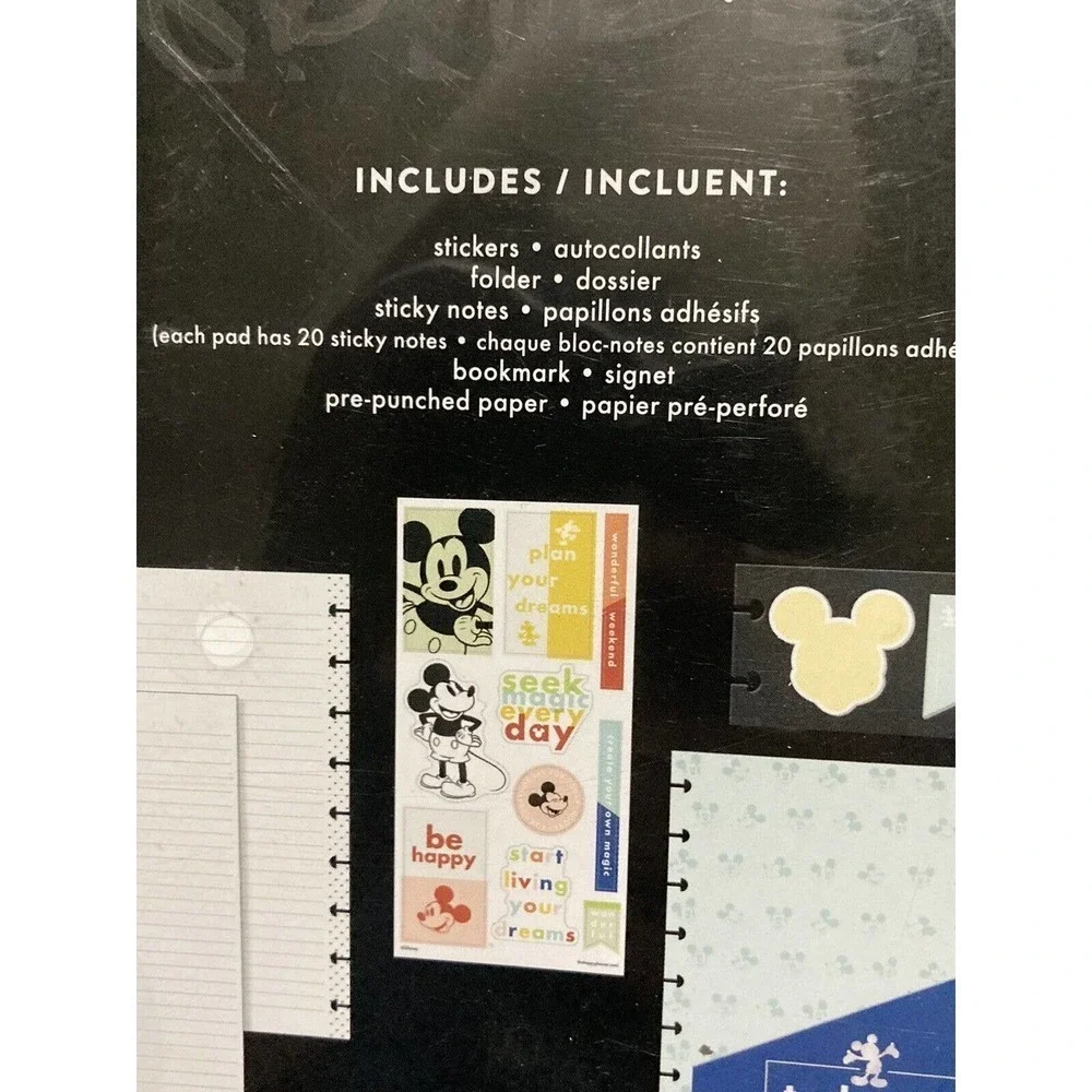HAPPY PLANNER Disney Mickey Mouse 72 Piece Planner Accessories Stickers Bookmark